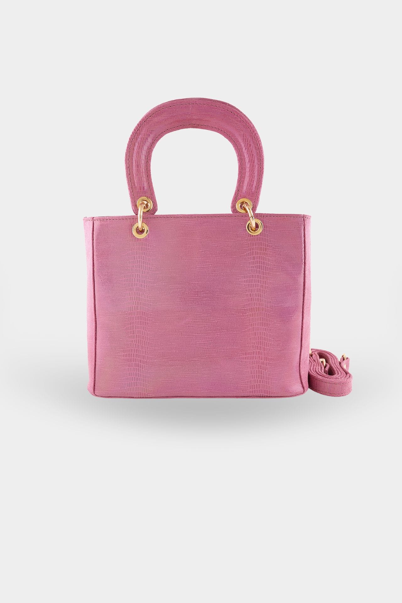 Pink flower tsevres handbag - Image 3