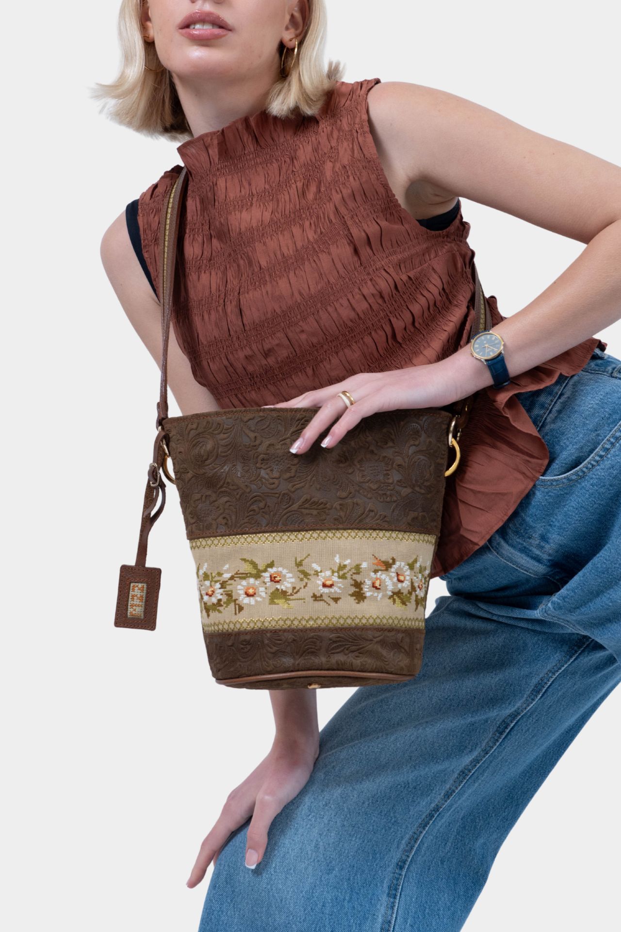 Bucket Full Of Flowers Handbag - Image 2